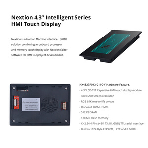 NEXTION NX4827P043-011C-Y 4.3'' LCD-TFT HMI Capacitive Touch Display Module <b>Panel</b> Intelligent Series <b>Screen</b> With Enclosure L121 - Product Image 1