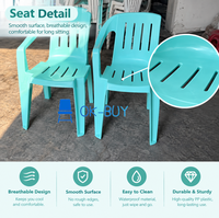 Chaise d'école en plastique en gros avec tablette d'écriture, siège multifonctionnel pour salle de classe, salle de formation, université, séminaire, événement