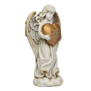 Dans la grâce de Dieu Statue d'ange gardien Sculpture d'ange de jardin Figurines d'ange de petite fille - Product Image 6