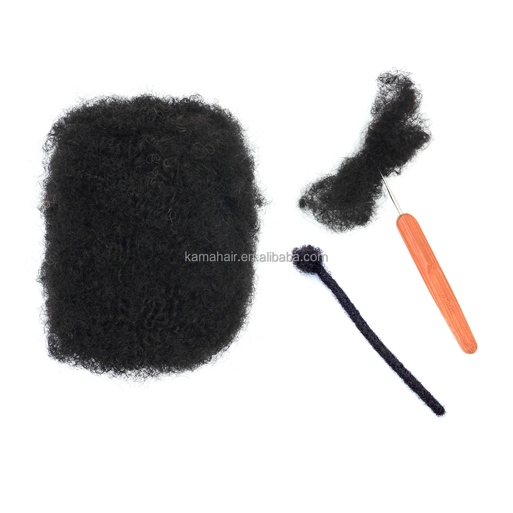 Vast Hair KAMA Good Quality 8 Inches 30g Afro Kinky Bulk Human Hair Extensions With Curly Texture Can Be Bleached and Dyed thumbnail 3