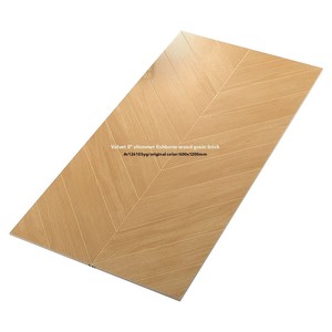 Baldosas de porcelana con aspecto de <span class=keywords><strong>madera</strong></span>, acabado mate aterciopelado, estilo francés, antideslizantes, patrón de espiga de diamante, 300x1200mm - Product Image 5