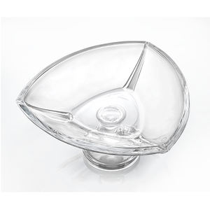 Bol de service celtique en cristal bleu, avec bols à pied et assiettes, grand bol à salade de légumes assiettes banquet 1075 - Product Image 2