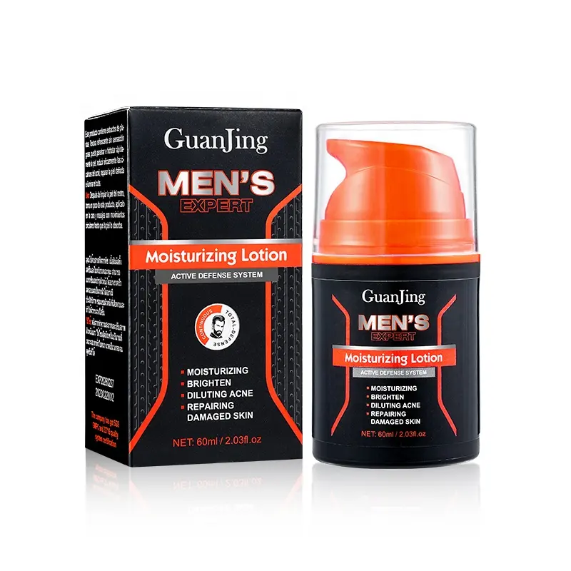 GuanJing men's moisturizer face lotion men skin care anti acne repairing face lotion