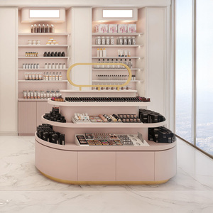 Comptoir d'exposition de produits de beauté simple haut de gamme, armoire de beauté, présentoir de beauté, îlot de cosmétiques, personnalisation d'armoire - Product Image 3