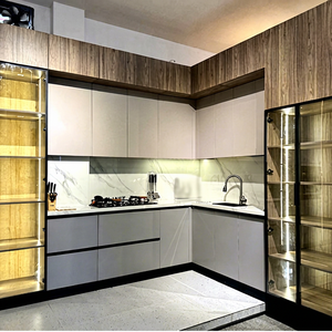 Vente directe d'usine : armoire de cuisine avec plan de travail en marbre, armoire de cuisine pratique en gros avec comptoir en marbre - Product Image 3