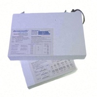 Panneaux acoustiques en laine de verre avec cadre en aluminium, haute performance, suspension verticale sans cadre