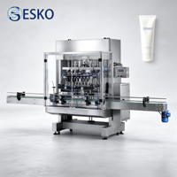 Machine de remplissage et de dosage ESKO pour bouteilles, avec bec anti-goutte mobile, pour le conditionnement de baumes, liquides de lessive et confitures de fruits