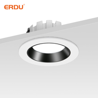 ERDU alta calidad Mini Tri-Color interior LED foco de aluminio fundido a presión restaurante Showroom Downlight