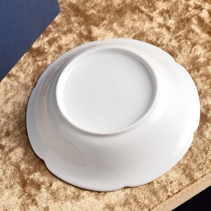 Hot Selling Luxury Modern Country Style Gold Rim <b>Dinner</b> Bowl <b>Set</b> Custom Size <b>Bone</b> <b>China</b> Deep Plates Dishwasher Microwave Safe - Product Image 3