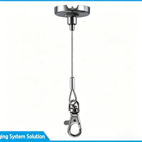 Kit de suspension réglable en acier inoxydable pour éclairage de plafond, pièces de quincaillerie robustes pour la décoration de cadres de lampes