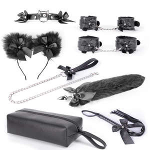 Juguete sexual de restricción de Bondage BDSM de alto grado para juegos SM Soft PU Metal <span class=keywords><strong>Sex</strong></span> Body Bondage Set Exotic Sexy Toys - Product Image 2
