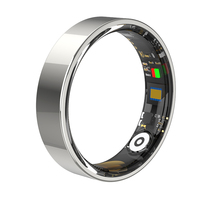 Pelacak Kebugaran Smart Ring Kontrol Aplikasi Gelang Pintar Kesehatan Pemantau Tidur Tahan Air 5ATM/IP68