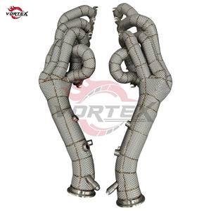 Collecteur d'échappement à catalyseur haute performance Vortex Fast Shipping avec bouclier chauffant pour pièces de tuning Lamborghini EVO/STO - Product Image 2