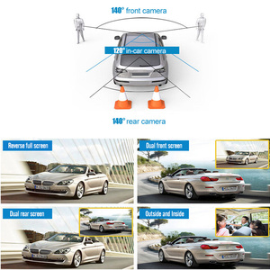 Fábrica al por mayor IPS 1080p Drive Recorder carcam GLA <span class=keywords><strong>DVR</strong></span> veicular tipos 3-Lens-DASH-Cam tres Dash CAM Cámara coche caja negra - Product Image 3