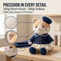 Peluche personnalisée articulée avec squelette intégré, jouet en peluche, poupée de personnage 100% polyester, couleur personnalisée pour collectionneurs