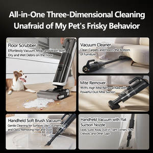 Dreame Aspiradora H20 Ultra Mix Máquina De Lavado Y Fregado Eliminacion De Acaros Cama Plana De 180 ° Aspirador 5 En 1 - Product Image 6