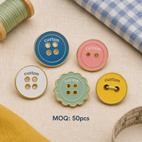 En gros, Pin's de revers en métal émaillé personnalisé, bouton de couture, attache pour vêtement, badge, accessoire vestimentaire, pour promotion en magasin de vêtements