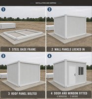Conteneur en acier moderne détachable de 20 pieds, préfabriqué, modulaire en kit pour bureau, dortoir, magasin, stockage, parc, extérieur