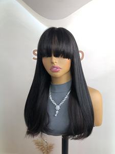 人毛ロングストレートフレンチレース透明HDハニーブラウンブロンドウィッグ（接着剤不要、ダブルドローンベース、大きいサイズ） - Product Image 6