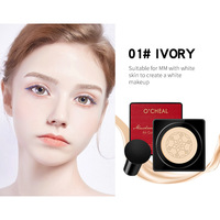 Crème BB CC Cushion Head Puff, crème de fond de teint blanchissante pour le visage, OEM Air Cushion, éclaircissement naturel, tous types de peaux