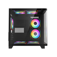Boîtier Micro ATX AntarcChill en verre trempé de haute qualité, pour jeux, ordinateurs de bureau, tours d'ordinateurs, châssis d'ordinateurs
