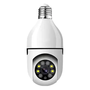 Smart Home Light Bulb Lamp Wifi 2MP Camera 360 Degree Pnaoramic Wireless IR Security VR CCTV Camera