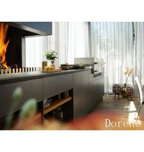 <span class=keywords><strong>Cucina</strong></span> da Esterno Artigianale in Alluminio Dorene 2026 con Piastra BBQ in Acciaio e Griglia Green Egg - Product Image 4
