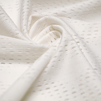 Tissu en maille douce à haute élasticité et séchage rapide, 92% polyester, 8% élasthanne, anti-bactérien, respirant, léger, idéal pour les vêtements de sport