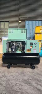 Compressore d'aria a vite integrato 4-In-1 con serbatoio e essiccatore 7.5kw 11kw 15kw compressore d'aria 22kw per taglio Laser - Product Image 4