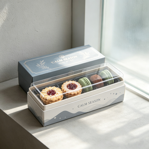 <span class=keywords><strong>Boîte</strong></span> <span class=keywords><strong>à</strong></span> pain en kraft écologique avec fenêtre transparente pour l'emballage de desserts, gâteaux et pâtisseries, vente en gros - Product Image 6