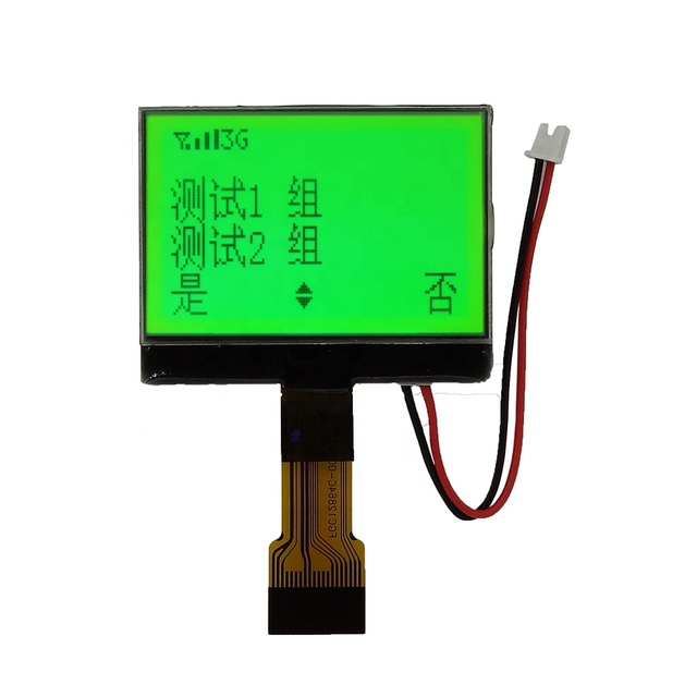 16 pin 128x64 yellow green lcd screen ST7565 driver monochrome graphic cog module