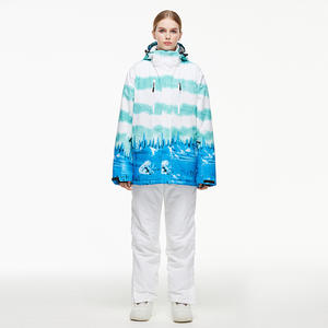 Combinaisons de <span class=keywords><strong>ski</strong></span> pour femmes imperméables épaisses et chaudes pour l'hiver, style nouveau transfrontalier, 100% polyester sans couture - Product Image 3