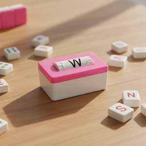 Tuiles de <span class=keywords><strong>Mahjong</strong></span> en plastique de style américain, colorées, grandes (43mm), avec symboles de direction du vent (Orient, Sud, Ouest, Nord) et de maison (E, S, W, N) - Product Image 3