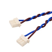Cable de señal de par trenzado con terminal tipo bandera, arnés de desconexión rápida tipo espada, 300V, azul y marrón, mini conector para electrodomésticos, OEM personalizado