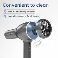 Sèche-cheveux professionnel BW T7 Max Fashion Commercial Hotel Bathroom Waterproof Brushless BLDC Motor, salon professionnel, faible bruit, ionique, 2200W, 3 vitesses/3