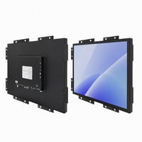 Monitor LCD Industri Cangkang Logam Layar Lebar 19 "16:10 HDMI/VGA/AV/BNC/USB, Speaker Bawaan, Sentuhan Kapasitif Opsional