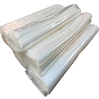Sac plat transparent en PE sur mesure, sacs en polyéthylène imperméables et anti-poussière pour l'emballage des produits