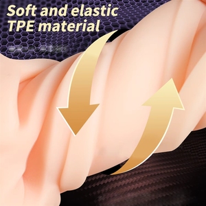 Dispositivo de Cuidado Masculino con Diseño <span class=keywords><strong>3D</strong></span> Ultra Realista, Masajeador Íntimo de Manos Libres, Sensación de Tacto Real, Textura Realista, 100% Impermeable - Product Image 4