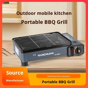 Parrilla Portátil Ligera <span class=keywords><strong>de</strong></span> Gas para Exteriores, Plegable, Resistente al Viento, <span class=keywords><strong>de</strong></span> Propano y <span class=keywords><strong>Butano</strong></span>, <span class=keywords><strong>Placa</strong></span> <span class=keywords><strong>de</strong></span> Barbacoa Automática, Estilo Simple - Product Image 3