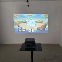 Système de projection interactive AR (réalité augmentée) sur mur/sol, expérience immersive, projection en couloir intérieur