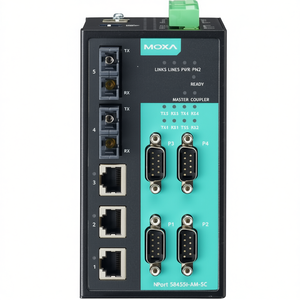 Servidor de Dispositivos Seriales Moxa NPort S8455I-SS-SC, Módulo de Comunicación Industrial Ethernet de 8 Puertos, Modelo 78420, Taiwán - Product Image 2
