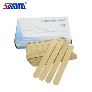 150Mm Panjang Kayu Lidah Depressor/Spatula