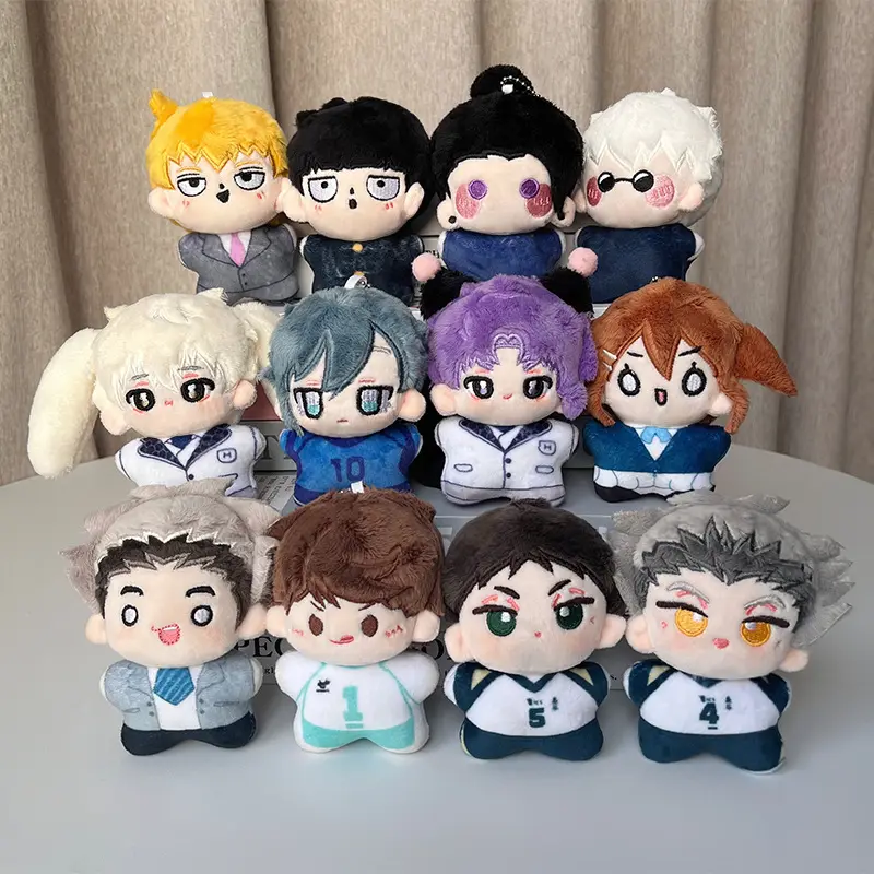 19 Design Hoge Kwaliteit Anime Jujutsu Kaisen Haikyuu Blauw Slot Geborduurde Gevulde En Pluche Figuren Als Promotie Geschenken