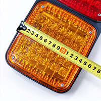 Feu arrière de remorque à trois sections, LED rouge, ambre et blanc, pour remplacement du panneau de câblage de semi-remorque