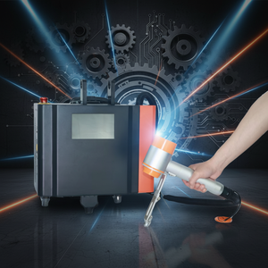 Machine de nettoyage au laser à fibre pulsée Rayman 200W 300W pour métal et verre, refroidie par air, neuve - Product Image 1