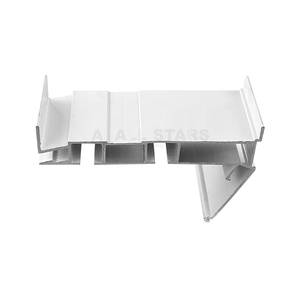 Profilés en aluminium pour rideaux à double poulie, rideaux à contour fixe en tissu pour plafond tendu, projet de maison d'hôtes - Product Image 2