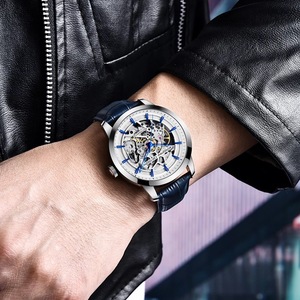 Reloj Mecánico de Hombre Pagani Esqueleto Automático, Reloj de Lujo para Caballero, Resistente al Agua, Estilo Ejecutivo - Product Image 3