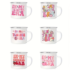 Taza de Esmalte Sublimada Navideña con Borde Plateado, Personalizada, Creativa, el Mejor Regalo de Cumpleaños, Regalos Personalizados para el Día de San Valentín - Product Image 2