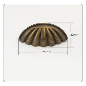 创意新款复古贝壳形抽屉拉手橱柜门把手 - Product Image 2