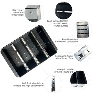 Boîte à pain grillé commerciale personnalisée en carton ondulé avec 4 sangles, boîte de levage antiadhésive pour sandwichs, moule à pain de boulangerie pour four avec grand couvercle - Product Image 6